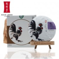 绿雪芽茶叶福鼎白茶陈年白牡丹寿眉饼福建高山茶鸡年言茶357g