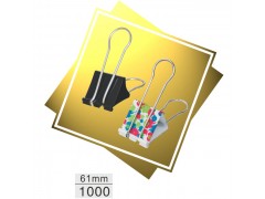 彩盒装黑色长尾票夹型号：1000