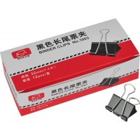 彩盒装黑色长尾票夹型号:1003