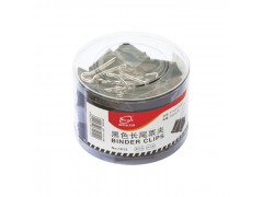 筒装黑色长尾票夹 型号：1013