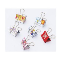 吸卡装花色长尾夹 型号：F1034