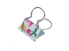 印花长尾夹 型号：OBC01