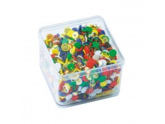 彩色包塑图钉 型号：8001