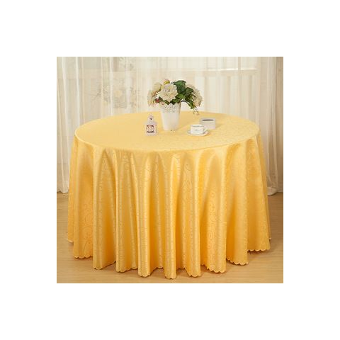 提花面料_批发定做酒店桌布餐厅圆形餐桌布提花