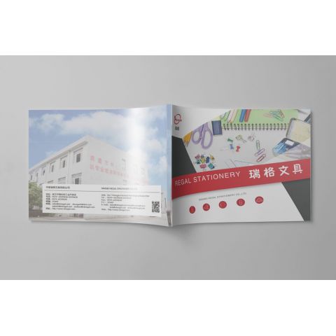 塑胶行业学生文具、夹子画册案例