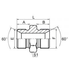 英管螺纹 60°锥面密封接头