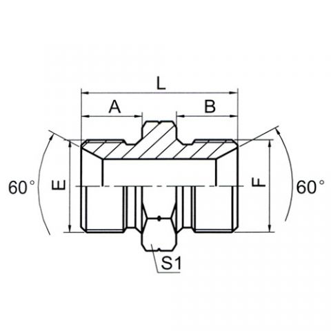 英管螺纹 60°锥面密封接头