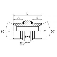 英管螺纹 60°锥面密封接头