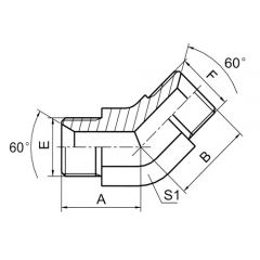英管螺纹 60°锥面密封接头