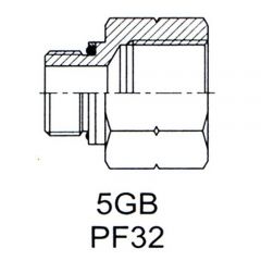 英管螺纹 60°锥面密封接头