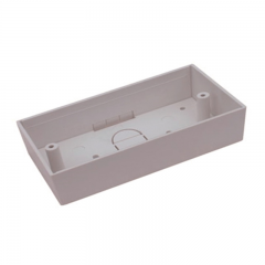 龙士达 双位明装底盒 147x86x44 白