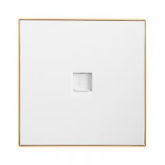 86型电话面板插座 大板金边雅白/雅