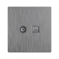 86型电脑电视面板插座家装PC阻燃料 