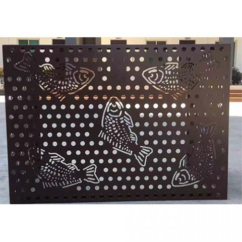 铝板冲孔空调罩