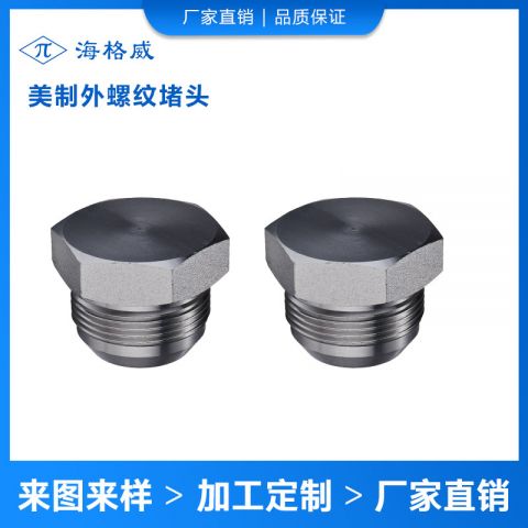 美制外螺纹堵头-4J