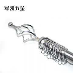 批发定制窗帘杆北欧式罗马杆银色窗