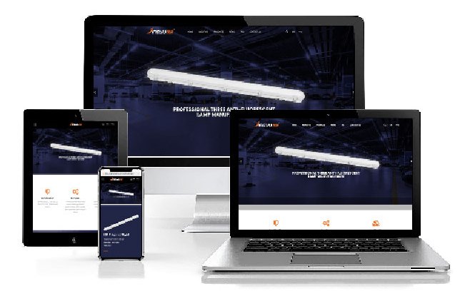 灯具行业H5响应式网站设计案例