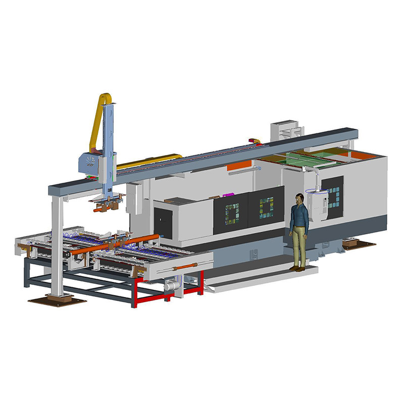 螺杆端部车铣复合专机