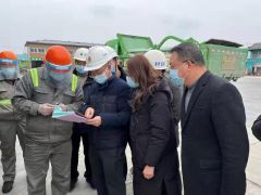 余国才赴豪城码头考察船舶水污染物处置工作