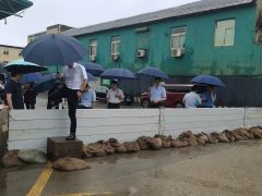 市、区领导赴豪城码头检查防汛防台工作