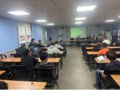 三江口海事处对联合体船员进行安全培训