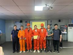 豪城码头等联合海事部门举办2023年渣土船船员技能比武